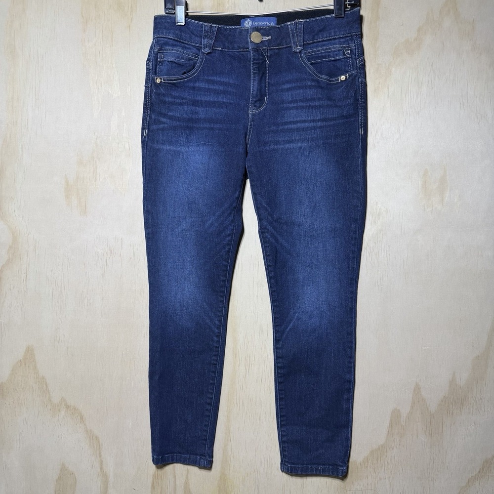 Democracy Ab Solution Jeans Womens 6P Petite Dark Wash‎ Stretch Slim Denim
